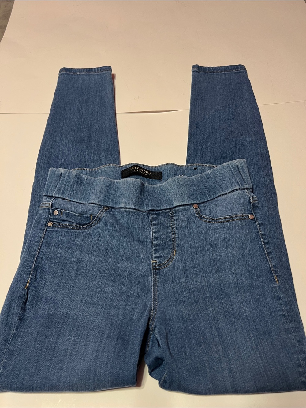 LIVERPOOL Blue Women’s Ankle Leggings Stretch Jeans - Classic Slim Fit Size 27